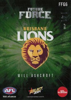 2024 Select AFL Footy Stars - Future Force Green #FFG6 Will Ashcroft Back